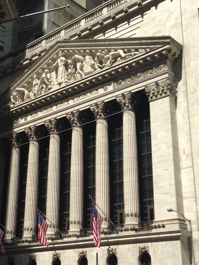 New York Stock Exchange - pretty peeved they wouldn't let me inside.