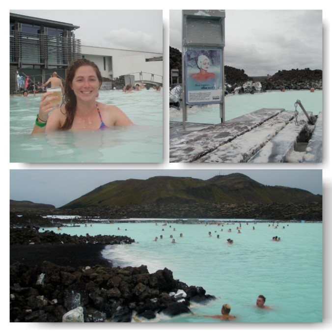 Blue Lagoon, champagne and face masks.
