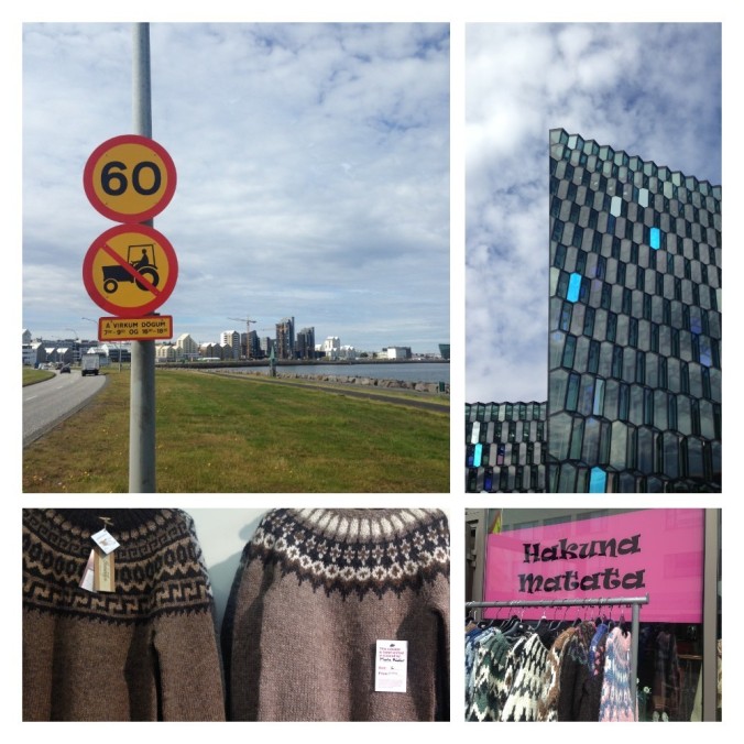 No Tractors on the highway please! Beautiful Harpa building, traditional Icelandic jumpers and my new favourite thrift shop name... where I purchased a $3 top of course!