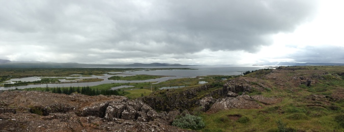 Þingvellir - view from the Wall... winter may come eventually!!